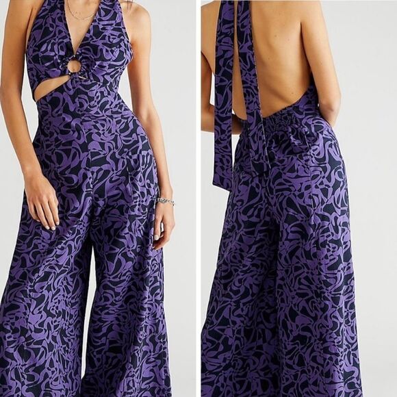 New Free People Kira Jumpsuit Purple/black
Wide Leg Retro size XS - Picture 2 of 7